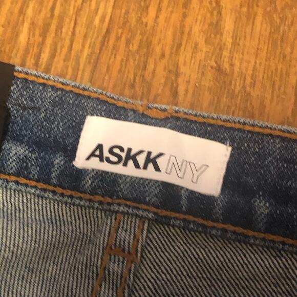 ASKK NY Cool Cat Jean in Flashback Medium Wash Denim Size 26 - Picture 13 of 14